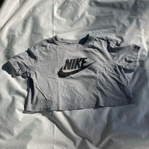 Nike Gray Crop Top